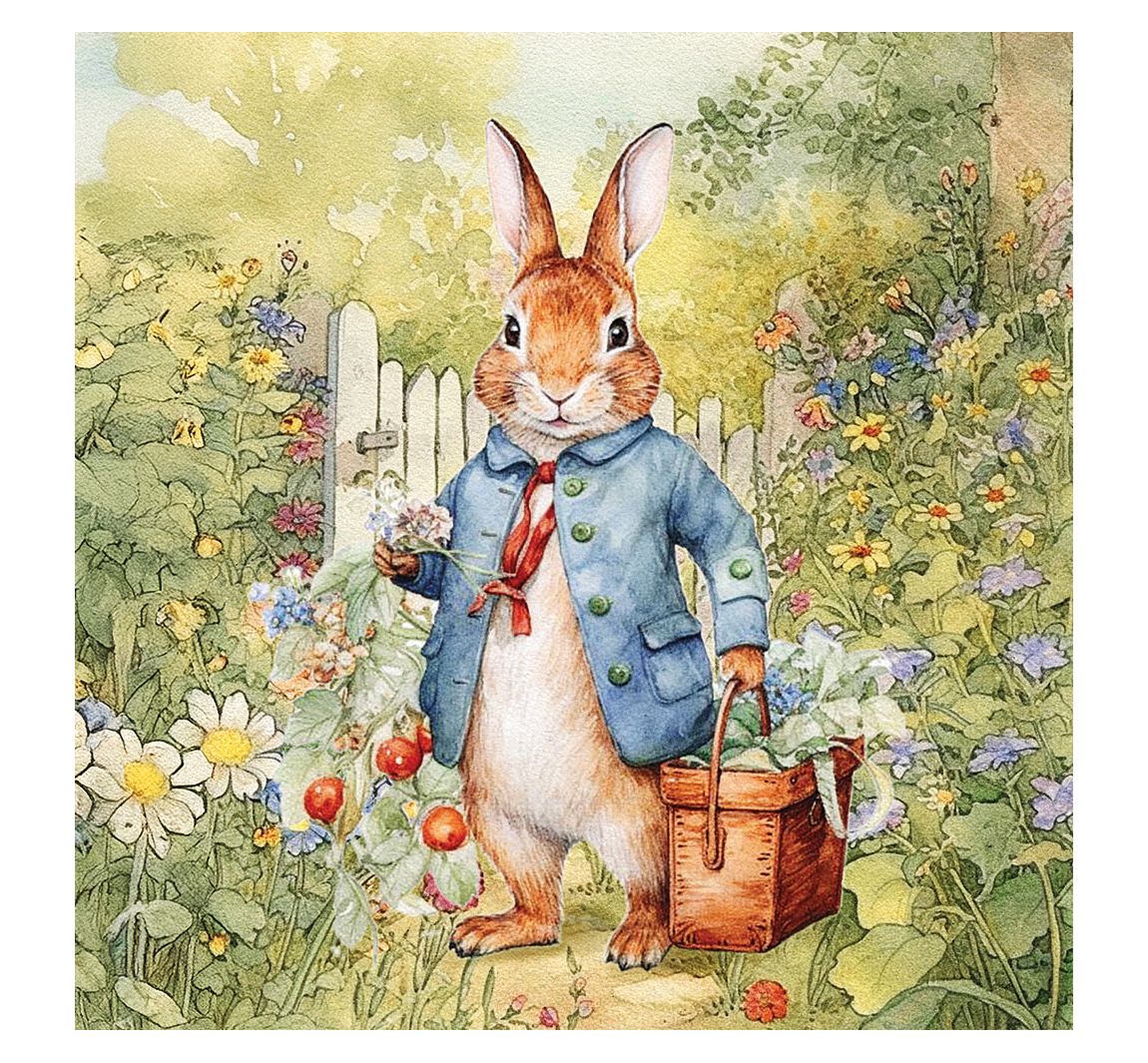 Serviette "Garden Bunny"