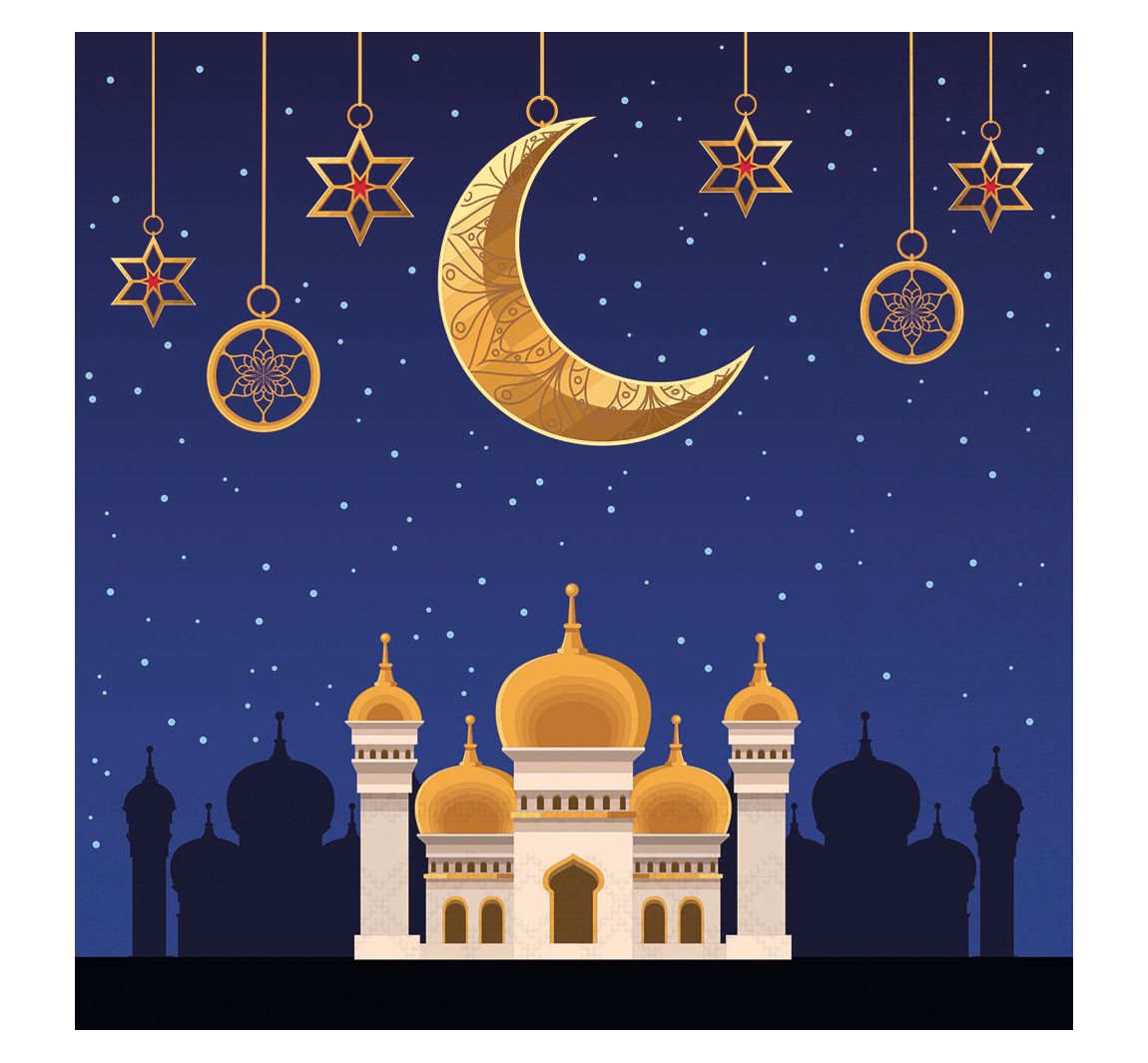 Serviette "Mosque by Night"