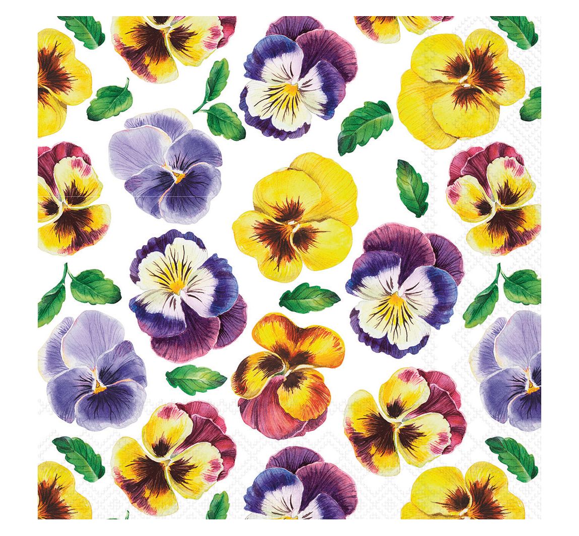 Serviette "Lots of Pansies"