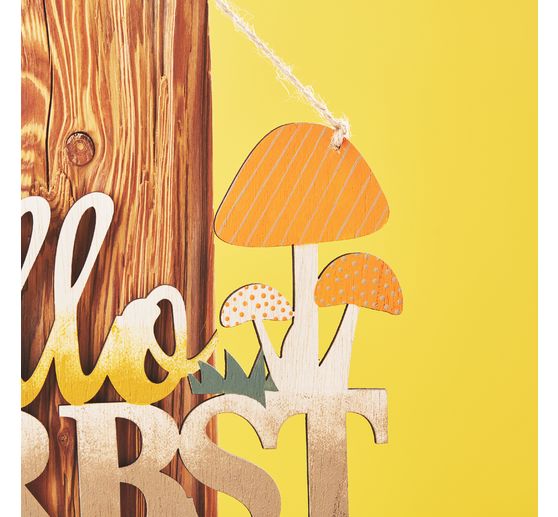 VBS Wooden sign "Hallo Herbst"