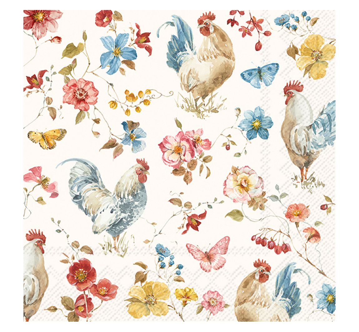 Serviette "Country Rooster"