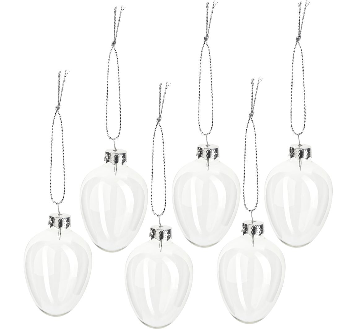 VBS Glas-Eier, 6 Stück