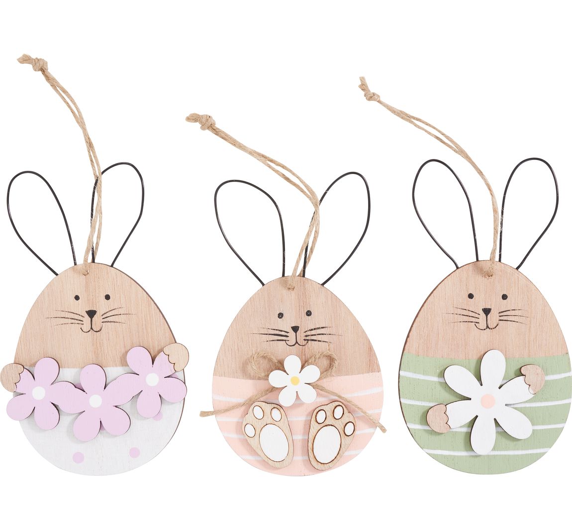 VBS Anhänger Hase "Tilde", 3er-Set