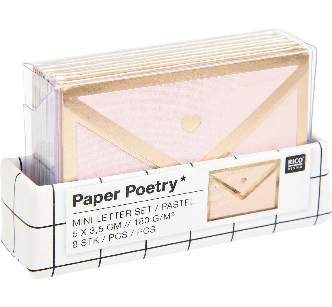 Mini Briefe Pastell