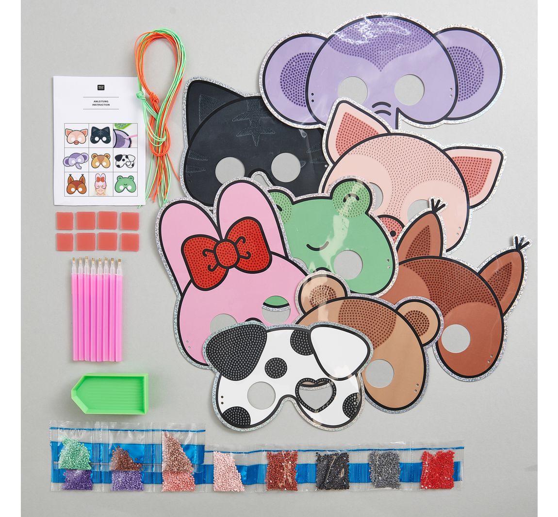Diamond Painting Set Tiermasken