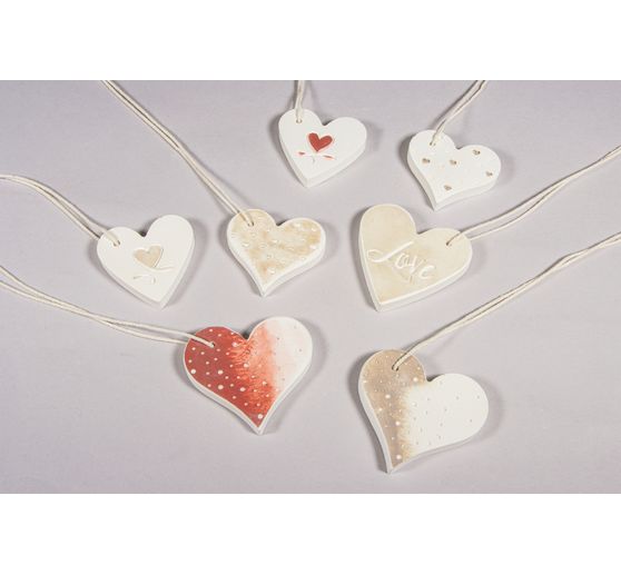 Silicone casting mould set decoration pendant "Love", 4 motifs