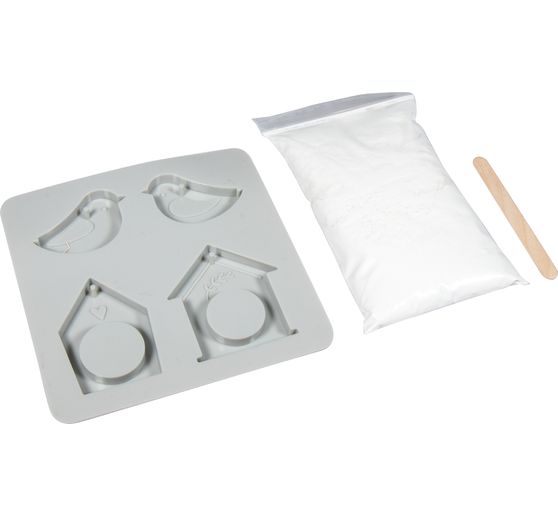 Silicone casting mould set decoration pendant "Spring, 4 motifs"