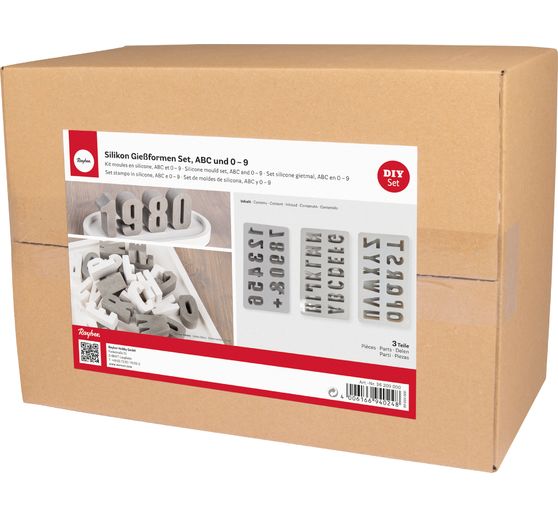 Silikon Gie&szlig;form-Set "ABC & 0-9"