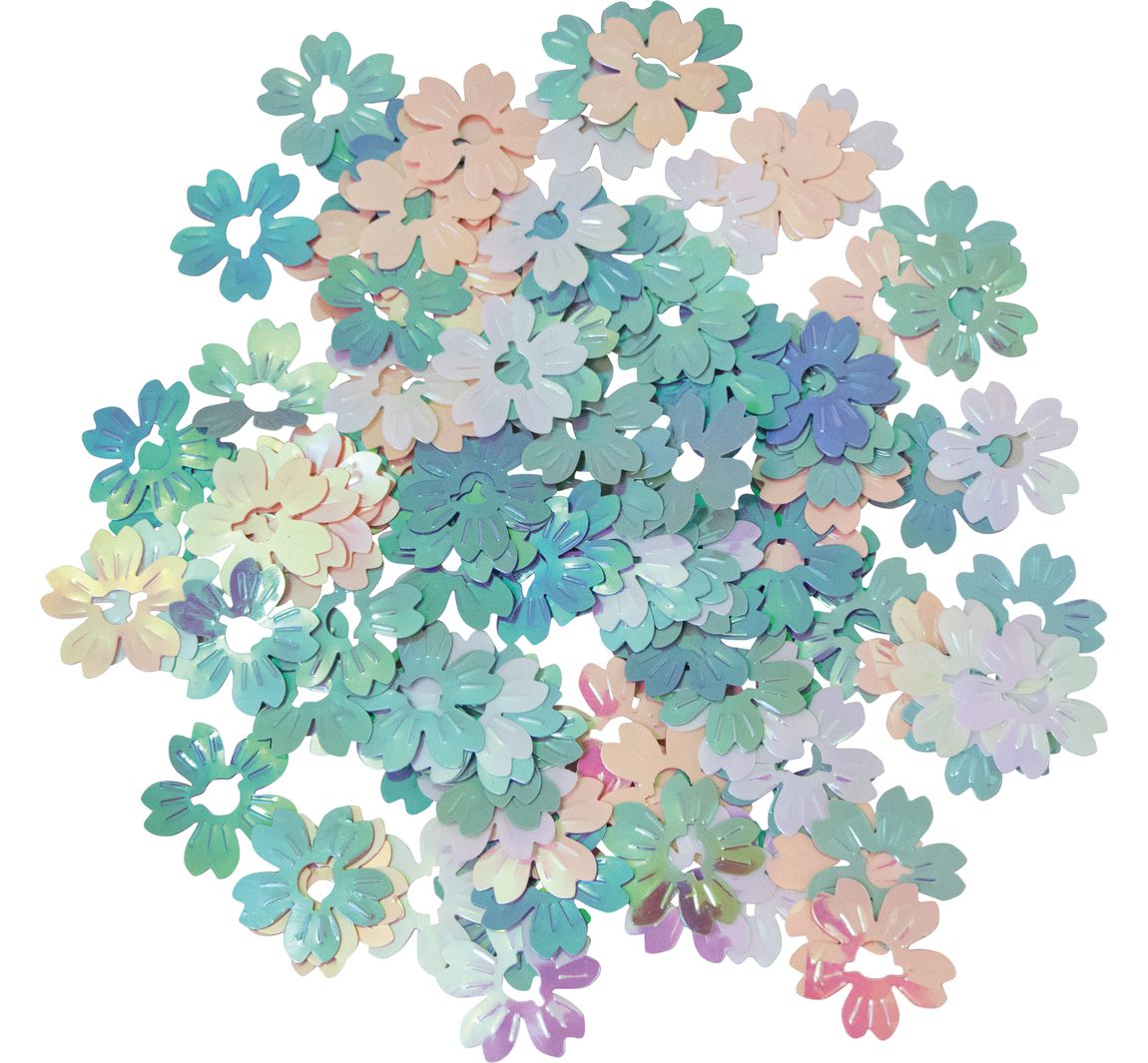 Pailletten Streuteile "Blüten"