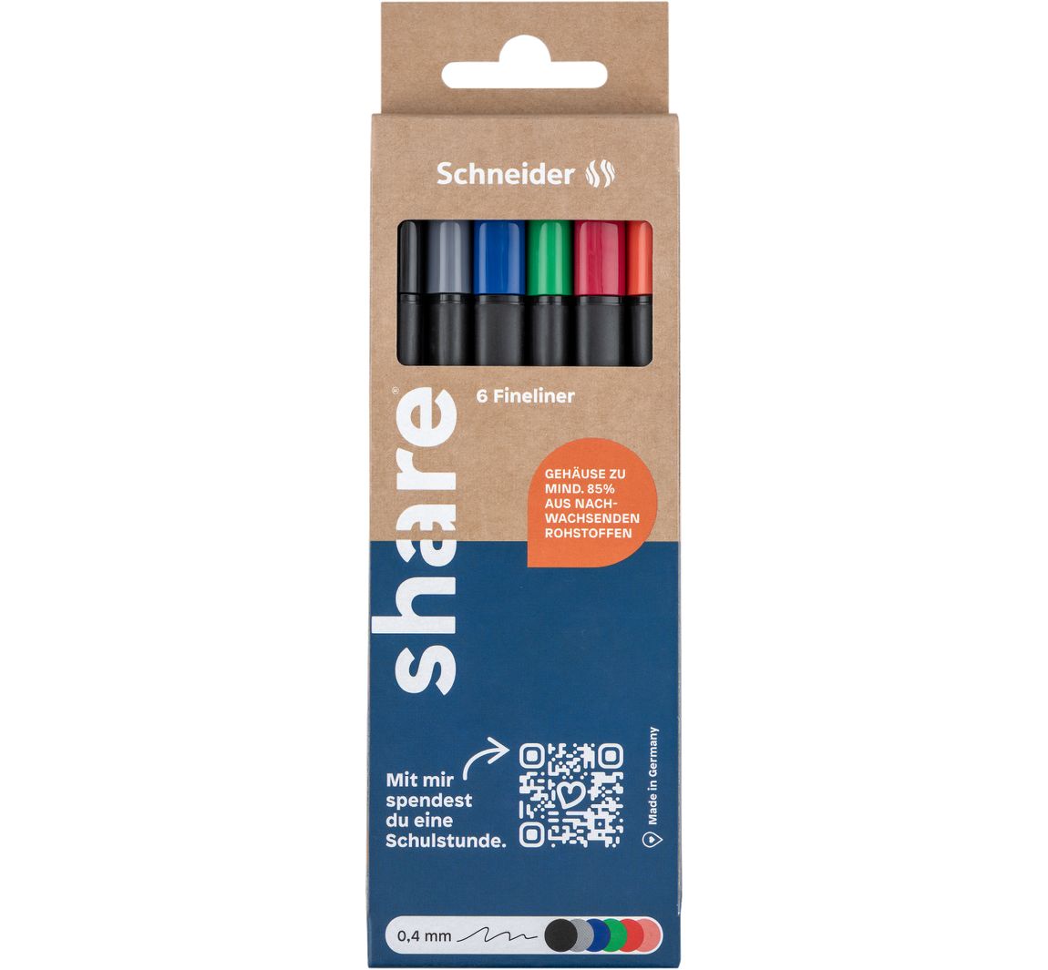 share Fineliner, 6er-Set