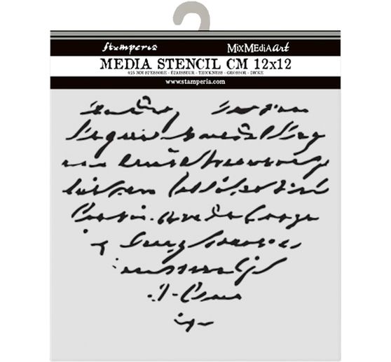 Schablone "Family - Heart with writing"