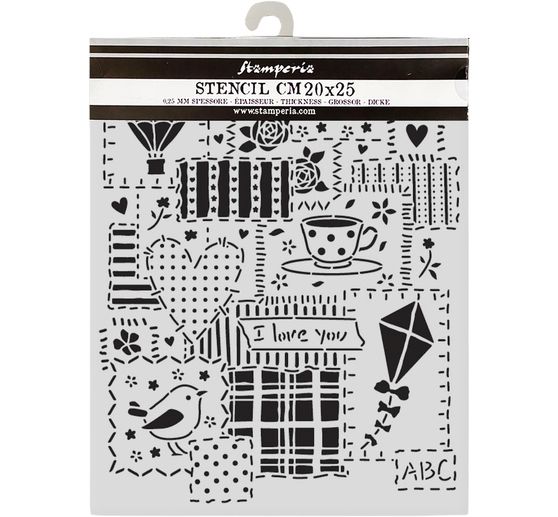 Schablone "Family - Patchwork"