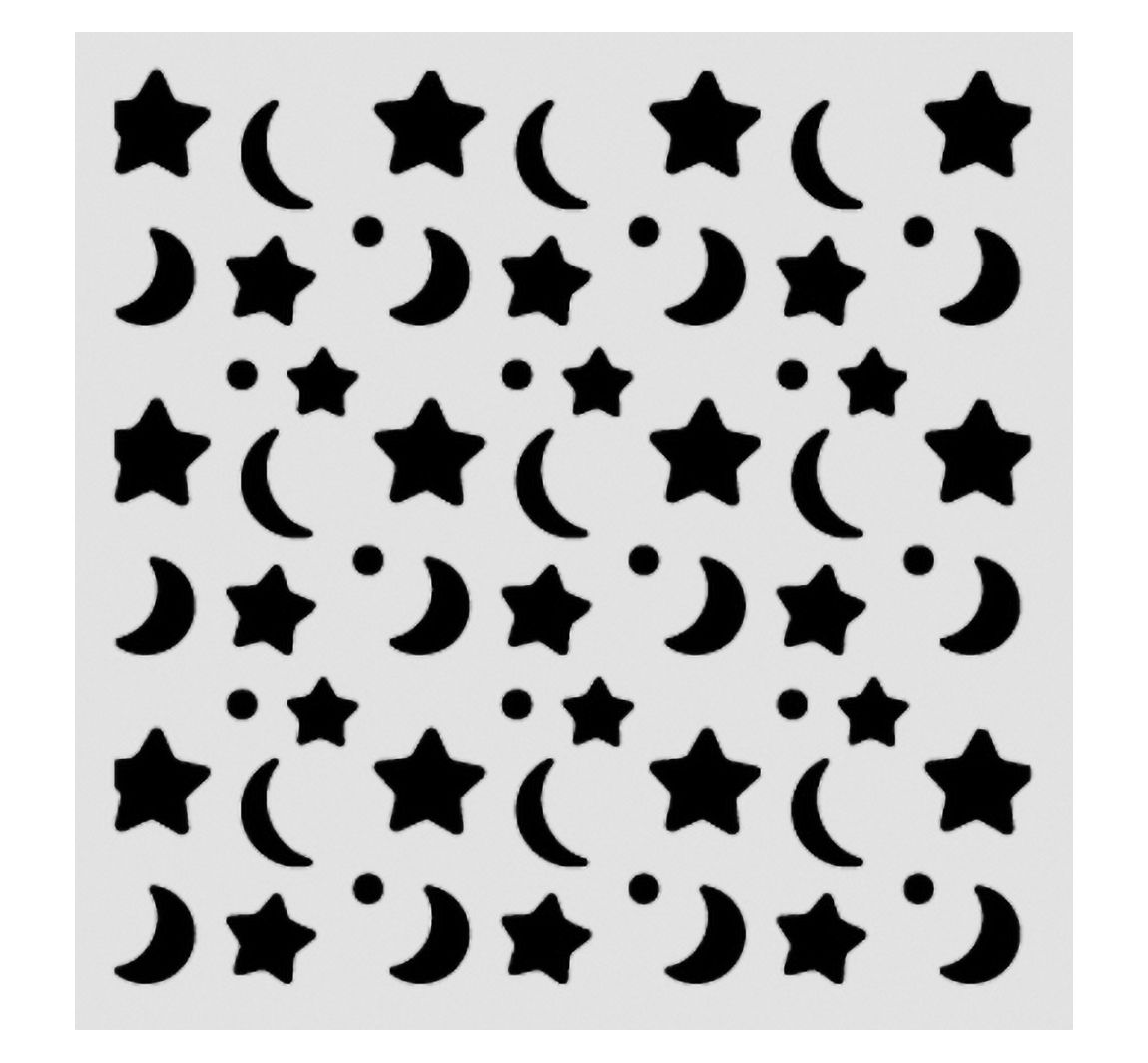 Schablone "Baby - Star and Moon"