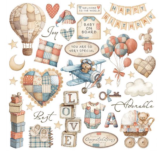 Rub On assortment "Baby"