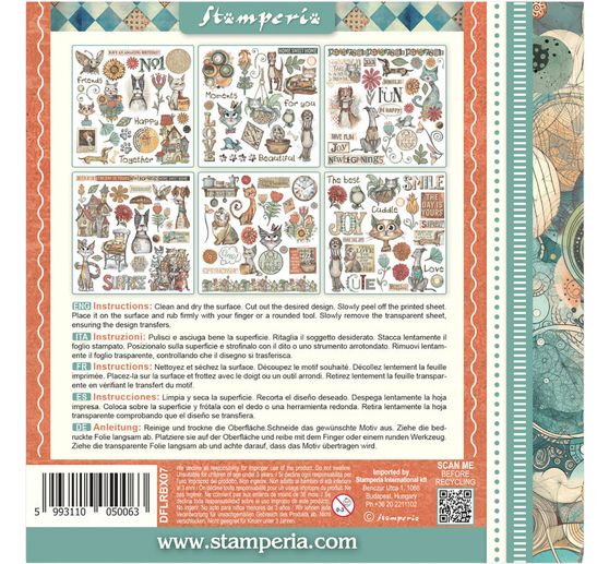 Rub On Sortiment "Furry Friends"