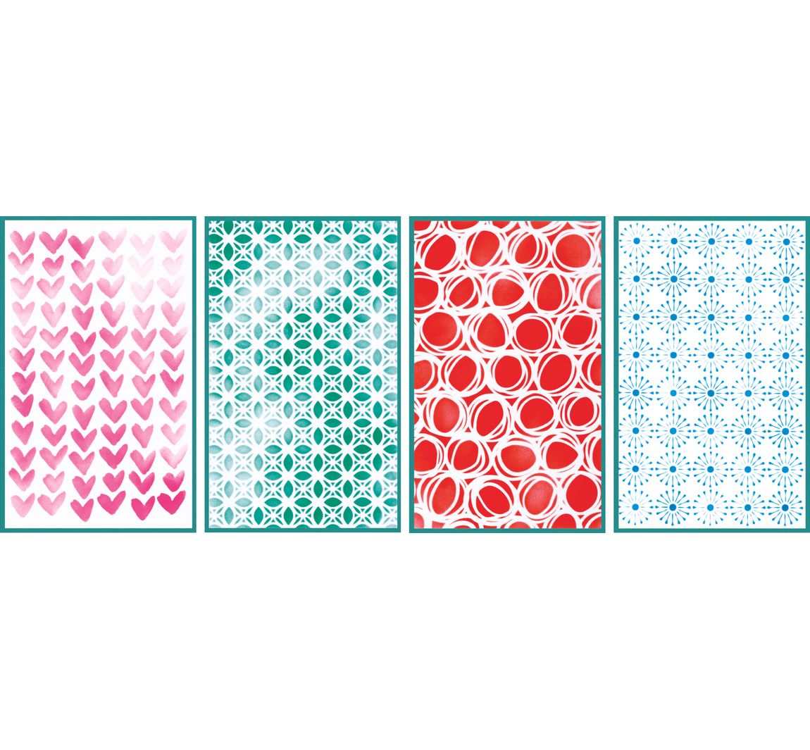 Sizzix Stencil Set "Backgrounds"