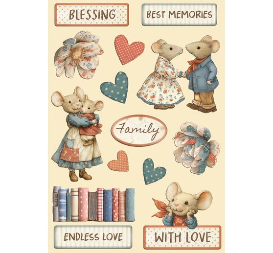 Lasercut-Motive "Family"