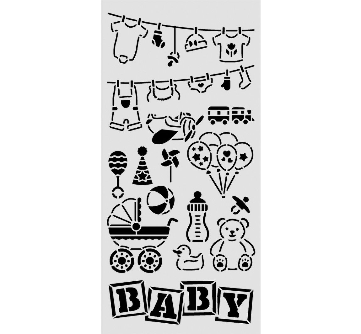 Schablone "Baby - Elements"