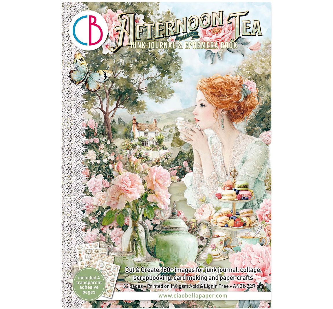 Junk Journal & Ephemera Book "Afternoon Tea"