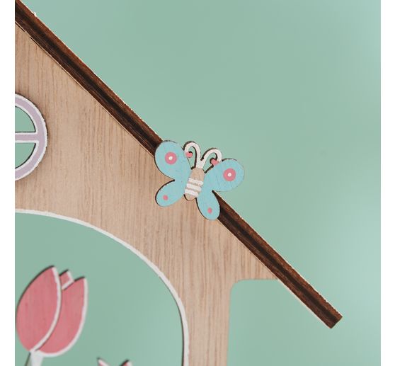 VBS Holz-Steckmotiv Haus "Fr&uuml;hlingserwachen"