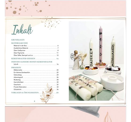 Kreativ-Set "Kerzenhalter gie&szlig;en"