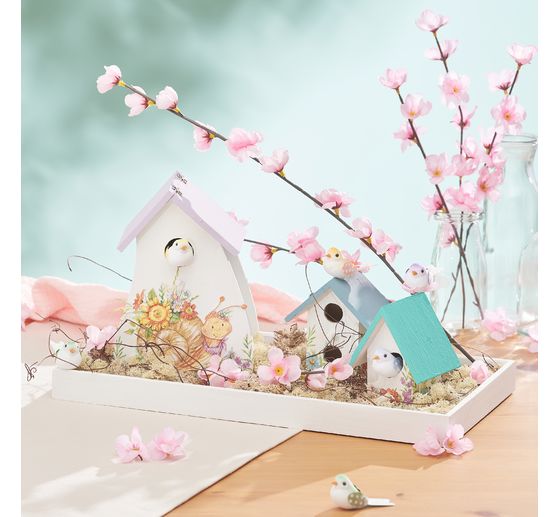 VBS Decorative birdhouses "Minis", set of 2