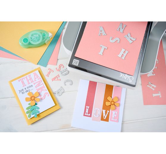 Sizzix Thinlits Punching template "Folk Alphabet"