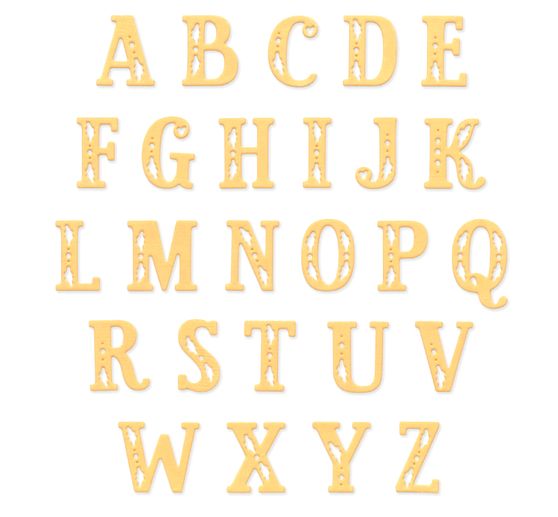 Sizzix Thinlits Punching template "Folk Alphabet"