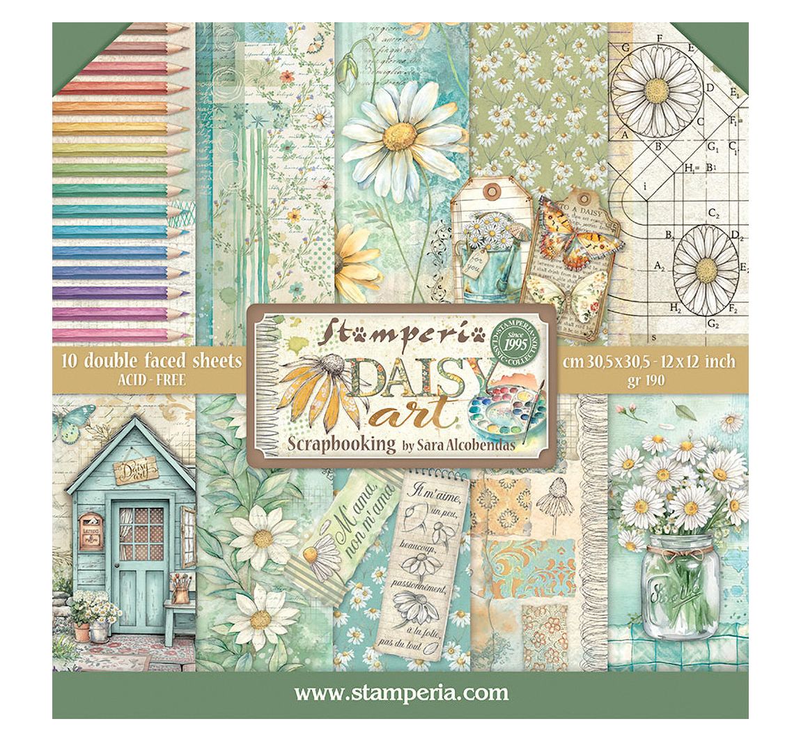 Scrapbook-Block "Daisy Art"