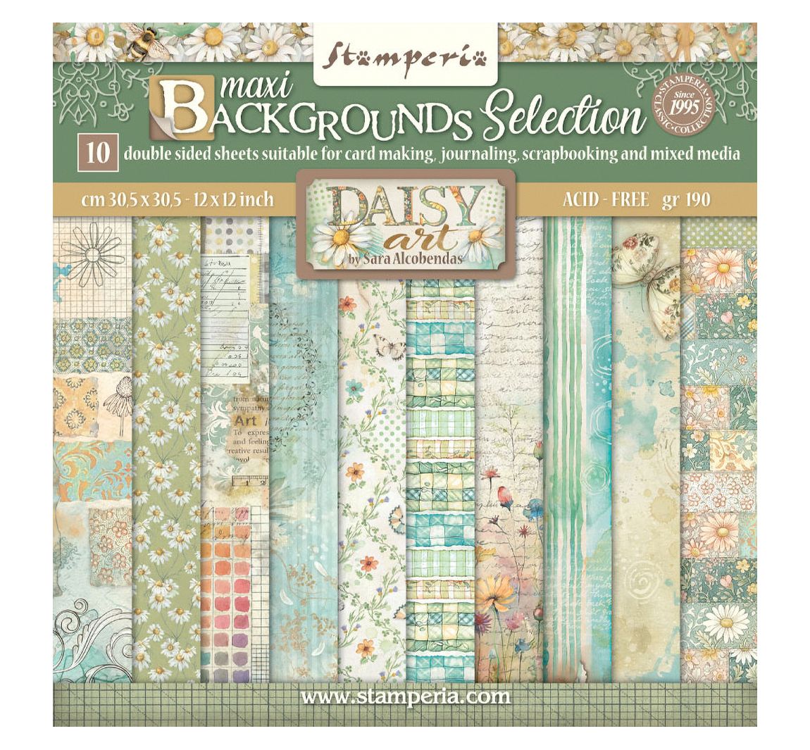 Scrapbook-Block "Daisy Art Backgrounds"