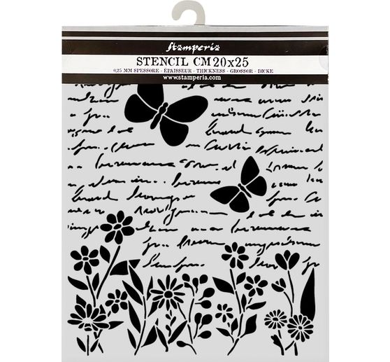 Schablone "Daisy Art - Letter and Butterfly"