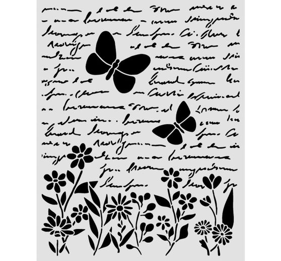 Schablone "Daisy Art - Letter and Butterfly"