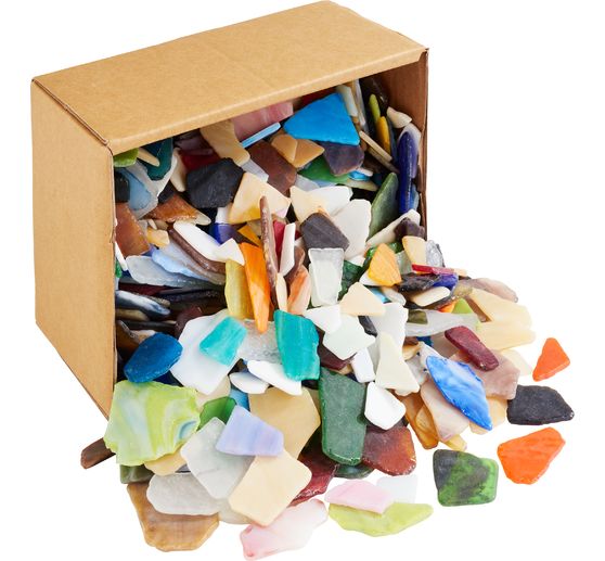 Bruchmosaik aus Glas"Big", 2 kg, St&auml;rke ca. 5 mm