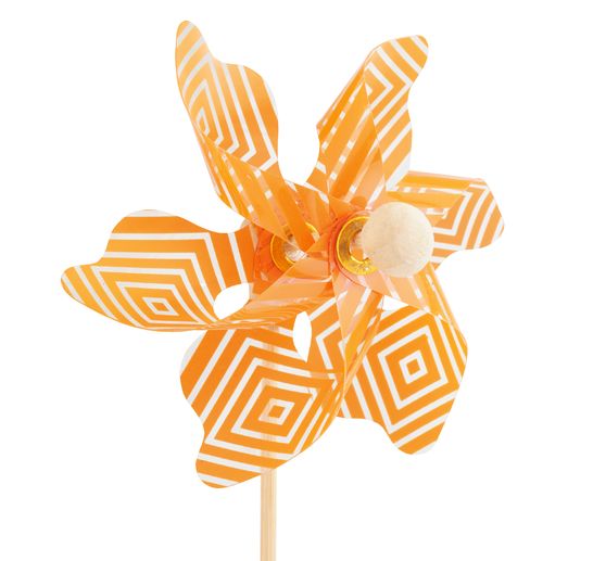 Windrad-Stecker mit Rautenmuster