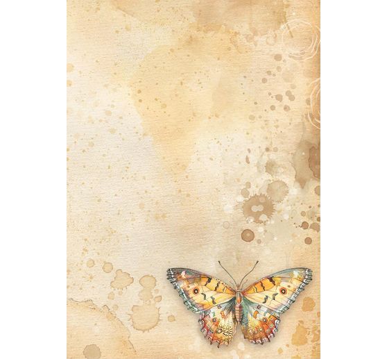 Motiv-Strohseiden Sortiment "Daisy Art", 8er-Set