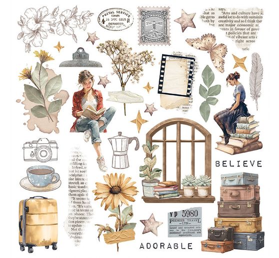 Rub On Sortiment "Secret Diary"