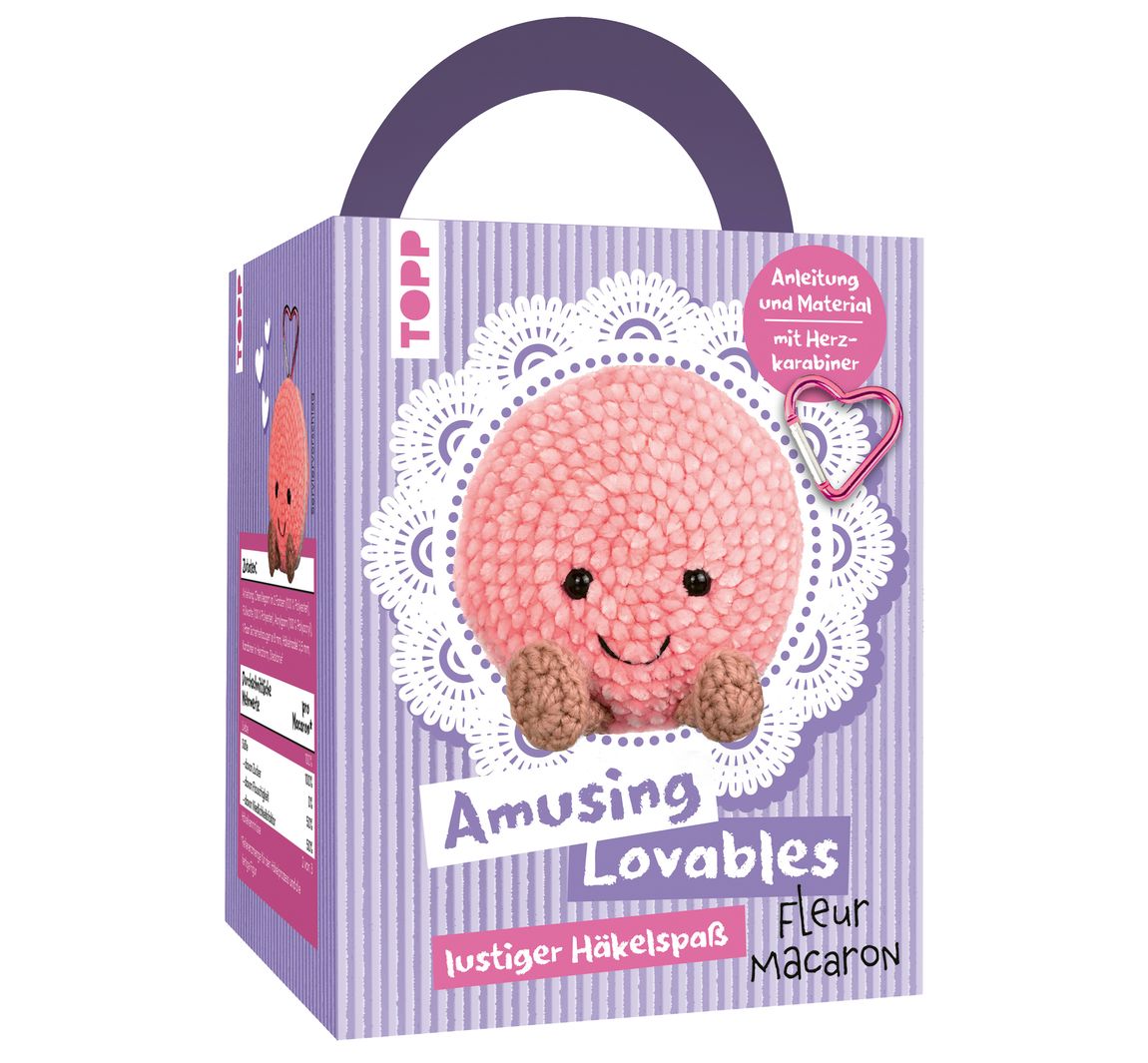 Häkelset "Amusing Lovables - Fleur Macaron"