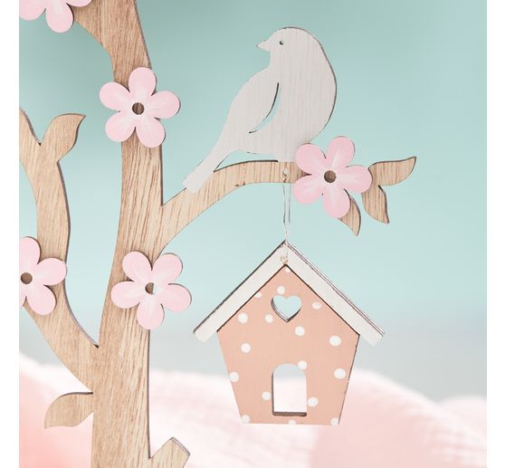VBS Holz-Steckmotiv "Baum mit Vogelhaus"