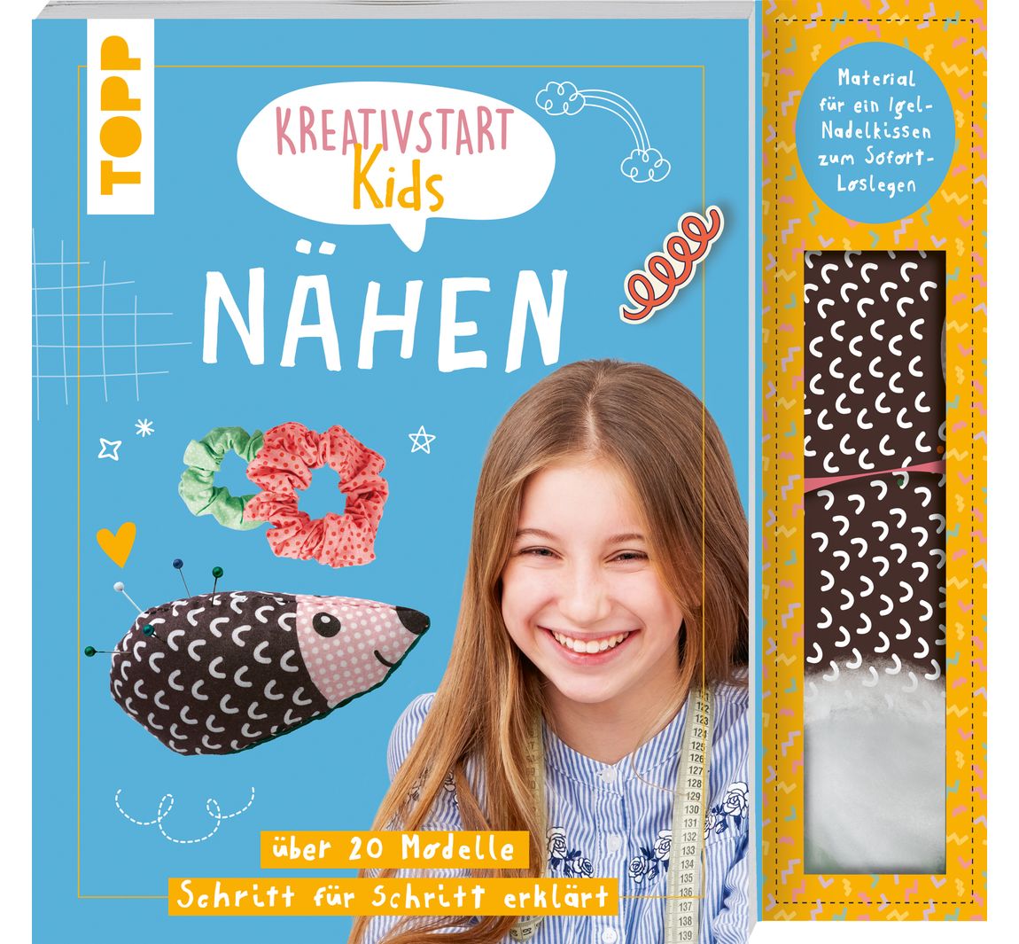 Buch "Kreativstart Kids Nähen. Anleitungsbuch und Material"