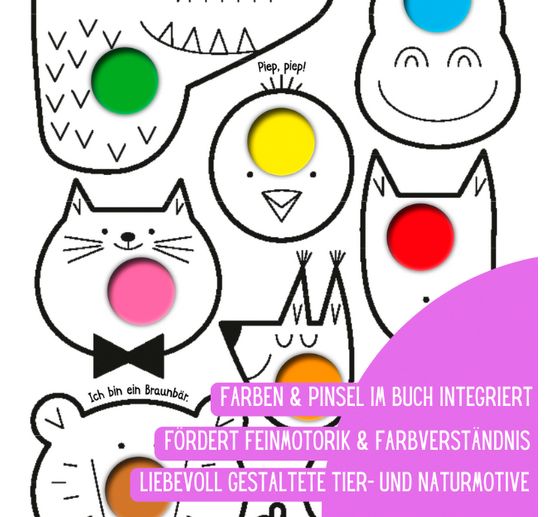 Buch "Mein erster Wasserfarben-Malblock - Tiere"