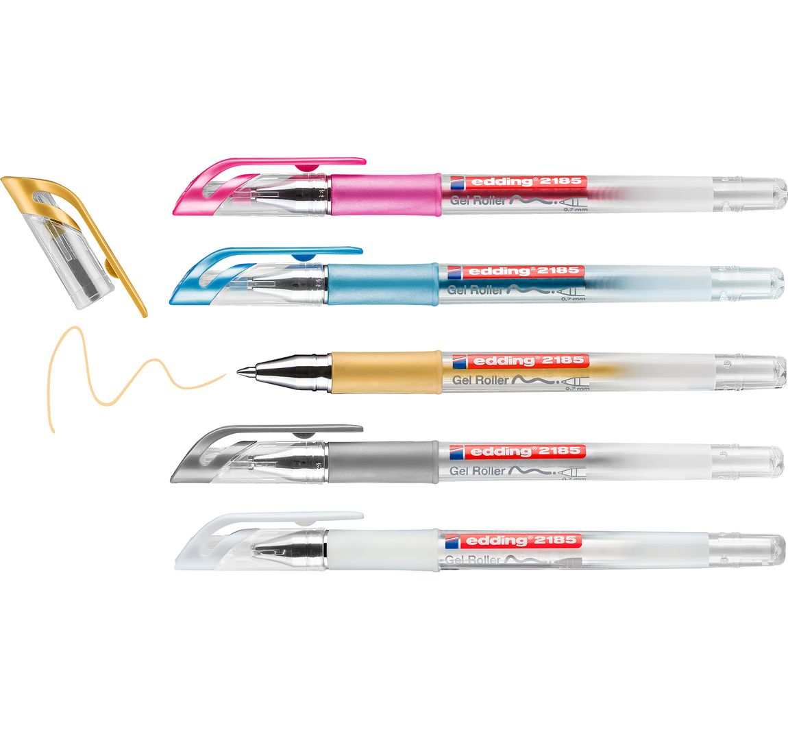 edding Gelroller metallic, 2185, 5er-Set