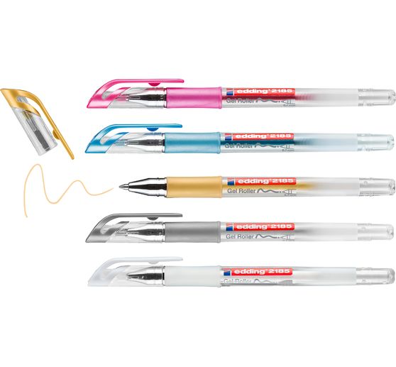 edding Gel Roller metallic, 2185, set of 5
