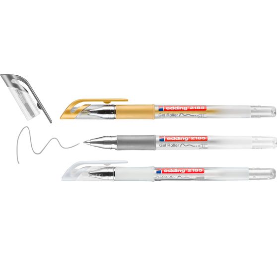 edding 2185 Gelroller metallic, 3er-Set
