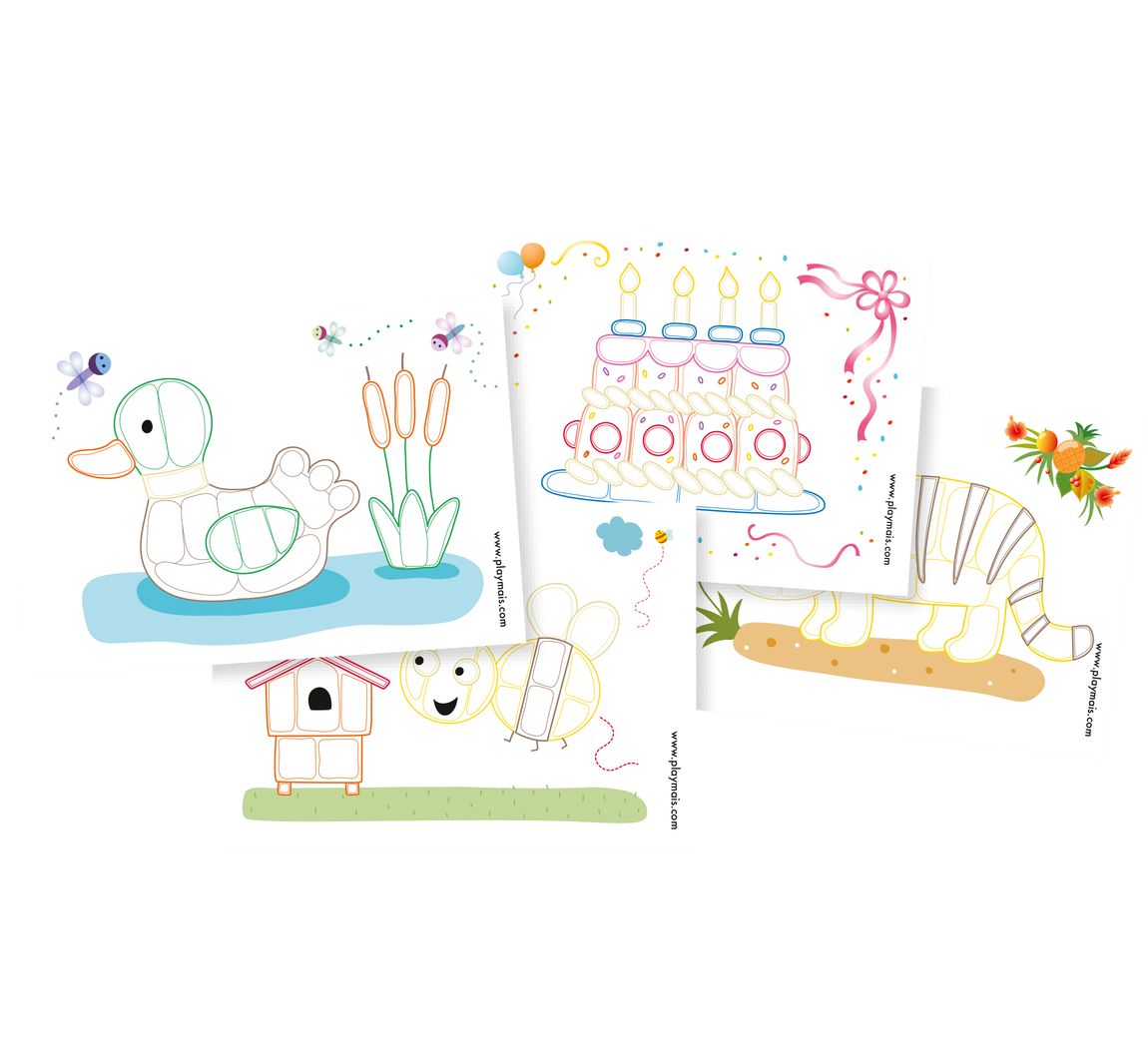 PlayMais Kartenset Classic "Colored"