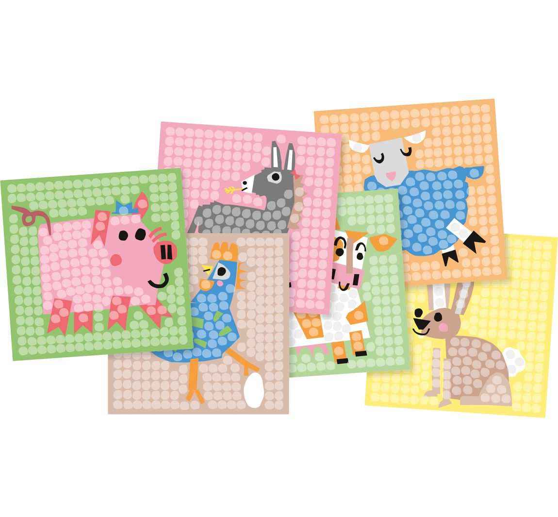 PlayMais Kartenset Mosaic "Farm"