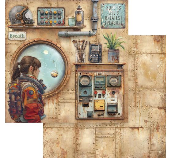 Scrapbook block "A New Beginning"