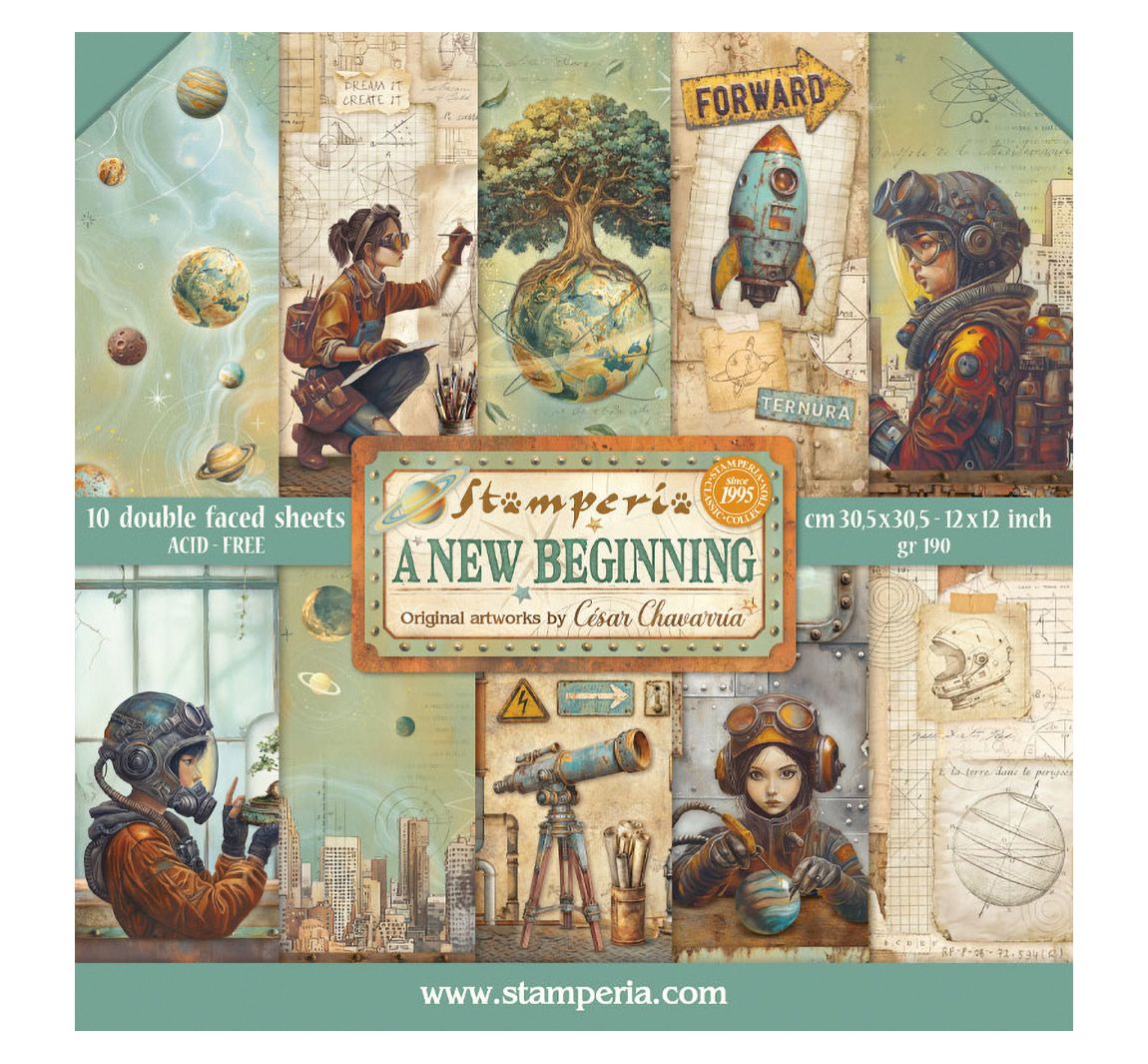 Scrapbook-Block "A New Beginning"