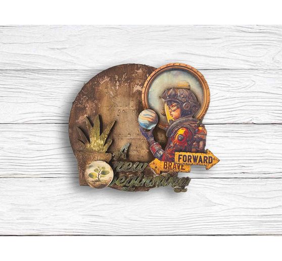 Motiv-Strohseide Backgrounds "A New Beginning", 8er-Set