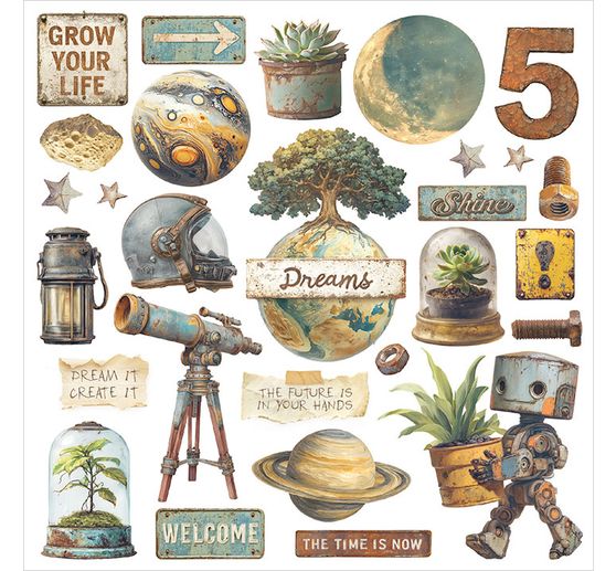 Rub On Sortiment "A New Beginning"