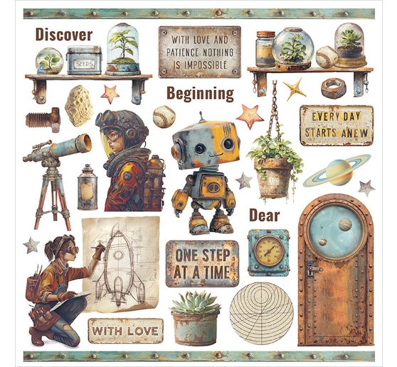 Rub On Sortiment "A New Beginning"